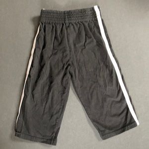 Garanimals Sweat Pants Black with White Side Stripes Elastic Waist Band Size 12